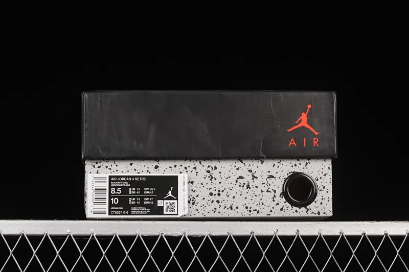 All categories Air Jordan Jordan series basketball shoes Air Jordan 4 foreign trade version Air Jordan 4 Retro "University Blue" AJ4 Jordan 4 new black and red retro casual sports culture basketball shoes CT8527-016
